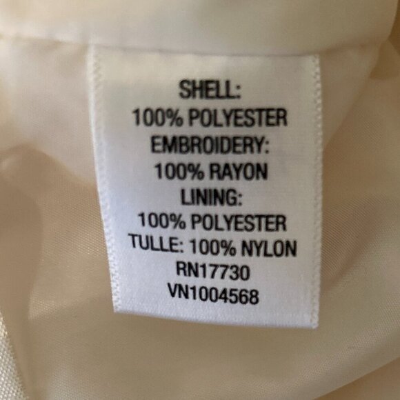 Cherokee SZ 5T Ivory Satin Pink Embroidered Formal Party Easter Church Dress - Picture 9 of 10